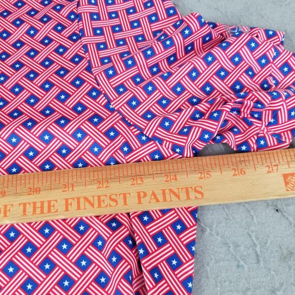 Caddy Cart Golf Polo Shirt Mens Extra Large XL Red Blue Patriotic USA Flag - Picture 9 of 13